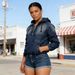 Women's Casual Denim Washed Hooded Bomber Jacket Fashionable All Year Round Sports Fitness_mkmklike.com