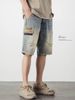 Cowboy Shorts Men's American Workwear Casual Five Pot Mid Length Pants Trendy Brand Loose Straight Tube 2024 Summer_mkmklike.com