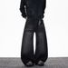 "Vintage High-Waisted Straight Jeans – Classic Black & Gray Denim For Women (S-3XL)"_mkmklike.com