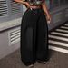 Retro Washed Blue Wide Leg Jeans High Waisted Elastic Plus Size Lantern Jeans Style Design Pleated_mkmklike.com