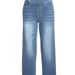 Women's High-Waisted Flared Jeans - Vintage Washed Denim Pants With Wide Leg & Comfort Fit (Black, Gray, Navy, Light Blue, Medium Blue)_mkmklike.com