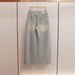 Women's Rhinestone Embellished Wide Leg Jeans High Waisted A Line Retro Versatile Denim For Autumn And Winter_mkmklike.com