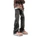 American Retro Zipper Jeans Men's 2024 New Summer Casual Straight Pants High Street Vibe Trendy Brand_mkmklike.com