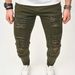 Men's Clothing Men's Washed Jeans Men's High End Two Tone Trousers Straight Loose_mkmklike.com