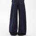 Song Jeong-eun's Dark Blue Straight-leg Jeans For Women, New Spring Style, Petite Loose Wide-leg Pants, Vintage_mkmklike.com