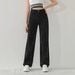 Cross-border Bestseller New Fashion Elegant Women's Straight-leg Denim Pants With Diamond Line Design_mkmklike.com
