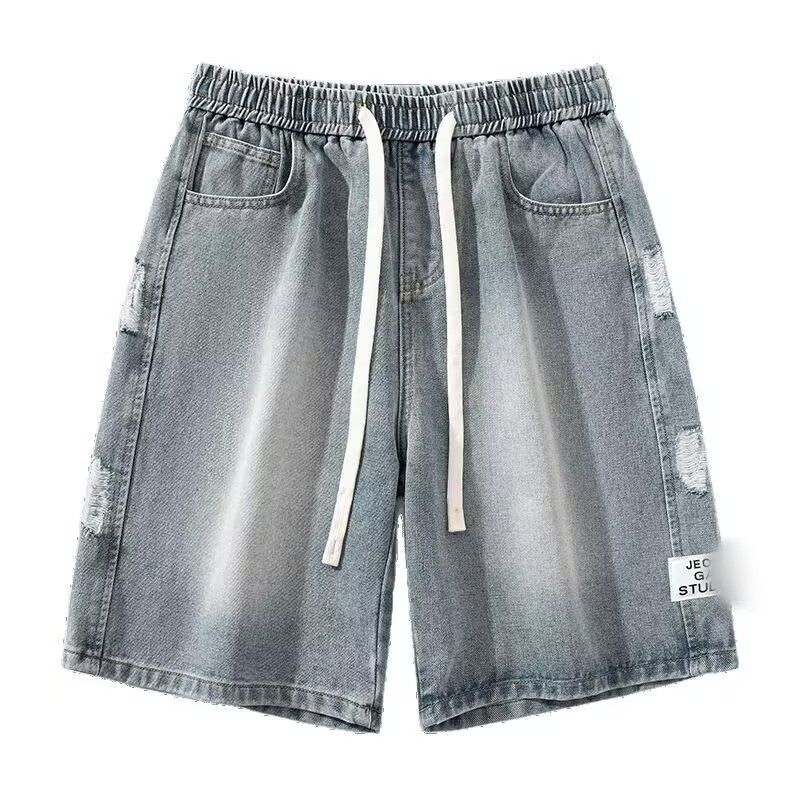 Men's Lightweight Denim Shorts - Stretchable Casual Summer Shorts With Straight Cut For Comfort & Style (Blue, S-3xl)_mkmklike.com