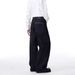"Unisex Vintage Washed Wide Leg Jeans, Retro High Waisted Straight Denim Pants With Curved Hem & Distressed Details, 90s Streetwear Baggy Trousers"_mkmklike.com