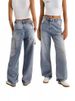 Relaxed Fit High Waist Wide Leg Jeans For Women - Vintage Washed Denim Pants With Stretch Comfort, Streetwear Style, Plus Size Friendly_mkmklike.com