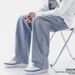 Men's Clothing Loose Straight Leg Youth Style Vintage Loose Fit Jeans For Men - Oversized Straight-Leg Denim Pants In Retro Blue/Gray/Navy (M-5XL)_mkmklike.com