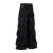 Heavy-duty Pleated Design Tie-dye Jeans For Men Hip-hop Trendy Punk Vintage Washed Loose Wide-leg Pants_mkmklike.com