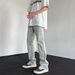 Men's Washed Vintage Jeans - Loose Straight Leg Denim Pants For Summer, Retro Street Style, Comfortable Fit, Multiple Colors & Sizes_mkmklike.com