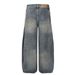 Handmade Distressed Jeans For Men Loose Wide-Leg Pants Street Style Trendy Brand Ins Design Floor-Length Trousers_mkmklike.com