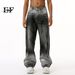 EF JEANS | 2024 New Product, High Street Tide Black And Gray Gradual Change Personality Micro-straightforward Washed Jeans Trousers_mkmklike.com