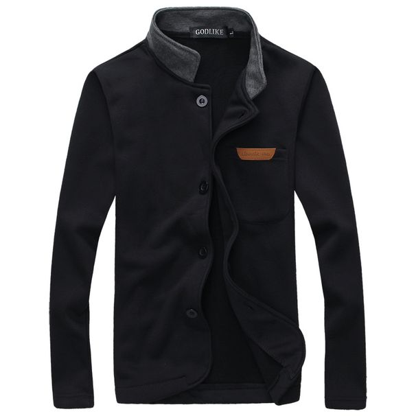 Men's Clothing high quality leather label sweatshirt, versatile cardigan, men's simple jacket, autumn clothing hot sale 9955_mkmklike.com