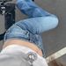 Women's Sexy Low-Waisted Jeans Rhinestone Embroidered Heavy Duty Hot Fix Fashionable Loose Straight Leg Trousers_mkmklike.com
