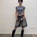 Men's Clothing Summer New Style Washed Retro Distressed Couple Men And Women Casual Five Point Jeans Cat Whisker Silhouette Trendy Loose_mkmklike.com