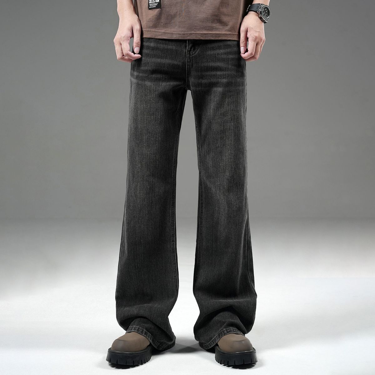 Men's Ice Silk Jeans - Summer Thin Loose Straight Leg Wide Pants For Teen Boys & Youth Fashion Trends_mkmklike.com