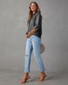 K Denim Shirt Casual Lapel Single Breasted Women's Long Sleeved Denim_mkmklike.com