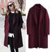 Women's Clothing Women's Long Wool Coat Double-Faced Overcoat Loose Fit Trench Coat For Autumn Winter Casual Outerwear In Camel & Black_mkmklike.com