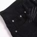 Unisex Matte Black Flared Jeans, White Hand-Drawn Scratch Embroidery & Light Distressing, Subculture Hip Hop Motorcycle Dark Streetwear Stacked, Breat_mkmklike.com