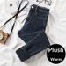 Fleece-lined Thickened Women's High-waisted Jeans, New Autumn And Winter Slim-fit Versatile Skinny Stretch Pencil Pants_mkmklike.com
