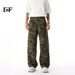 EF JEANS | 2025 New Product, American Retro Multi-pocket Splicing Design Straight Casual Camouflage Trousers_mkmklike.com