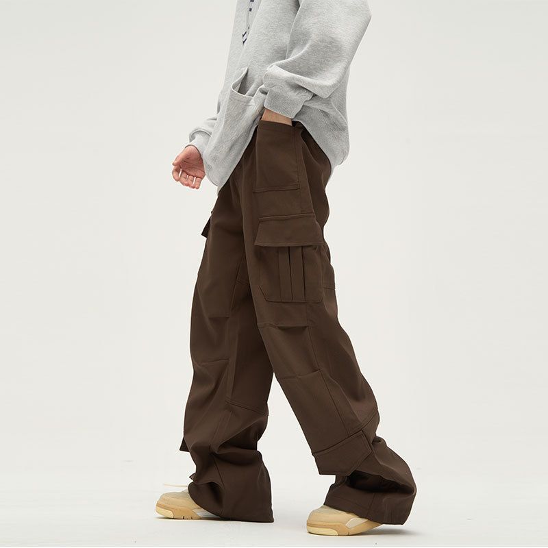 Men's Clothing High End American Overalls Men Ins National Trend Casual High Street Trousers Couple Pants_mkmklike.com