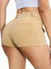 K New Denim Stretch Women's Multi Pocket Denim Shorts_mkmklike.com
