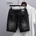 Men's Clothing Denim Shorts Men's Trendy Brand Summer Thin Style Net Celebrity Old Scratched Holes Beggar Shorts Trendy Versatile Shorts_mkmklike.com