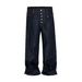 Men's Clothing Raw Selvedge Denim Jeans – Loose Fit Baggy Style, 3D Curved Design For A Vintage Look_mkmklike.com