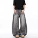 Men's Clothing Women's High Rise Curved Blade Jeans Stylish Splatter Paint Design Spring American Retro High Street Fashion Niche Couple Pants_mkmklike.com
