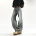 Men's High Street Handsome Loose Casual Versatile Wide Leg Straight Pants_mkmklike.com