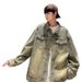 Denim For Men, Spring 2025 New American High Street Washed And Worn Workwear Jacket_mkmklike.com