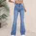 Women's High-Waisted Flared Jeans – Stretchy Bootcut Denim Pants, Retro & Chic_mkmklike.com