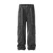 Vibe Trendy Brand Washed Denim Cargo For Men With Three-Dimensional Patch Pockets, Multi-Pocket Loose Wide-Leg Straight_mkmklike.com