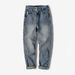 Men's Clothing Yu's Spring Festival Gala Same Style Jeans Men's Loose Versatile Autumn And Winter Trendy Straight Leg Pants_mkmklike.com