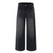 Punk Washed Vintage Jeans Men's Trendy Loose Straight Long Paint Splatter Ink Splash Wide Leg Pants_mkmklike.com