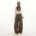 Brown Coffee High-waisted Wide-leg Jeans For Women, American Retro Style, New Autumn Collection, Loose And Slimming_mkmklike.com