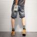 Men's Clothing Denim Shorts Men's Summer Ripped High Street Fashion Brand New Thin Loose Shorts Retro Mid Length Pants_mkmklike.com
