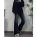 Nordmann American Style Gradient Flared Jeans For Men, Autumn Winter Trendy Brand, Straight Casual Pants, Loose Fit, Cool Street_mkmklike.com
