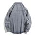 Cowboy Shirt Jacket Men's Spring And Autumn Hooligan Handsome Men's Workwear Shirt Men's Long Sleeved Shirt_mkmklike.com