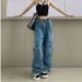 plus Size Trendy Multi Pocket Cross-Border Jeans Women's Stretch Denim Workwear European American Style Fashion Bestseller_mkmklike.com