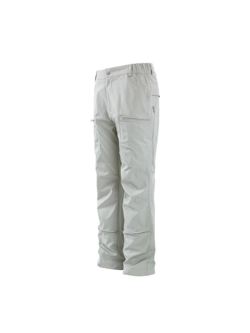 Utility Patchwork Cargo Pants – Unisex Heavy-Duty Workwear Trousers With Multi-Pocket Design, Pleated Wide Leg, Outdoor Functional Style_mkmklike.com