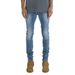 Men's Clothing Tight Stretch Light Blue Basic Slim High Street Jeans_mkmklike.com