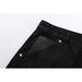 Men's Black Raw Denim Jeans Trendy Versatile Loose Fit Straight Leg American Style Slimming Slightly Flared_mkmklike.com