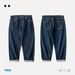 Men's 14OZ Selvedge Denim Raw Classic Workwear Loose Wide Leg Jeans For Men Classic Workwear Loose Fit Raw Denim Jeans_mkmklike.com