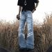 Men's Clothing Men's Retro Graffiti Hand-Painted Jeans – Loose Straight-Leg Hip-Hop Streetwear Pants With Artistic Print & Premium Drape_mkmklike.com