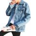 New Casual Youth Trendy Brand Versatile Spring Workwear, High-End Loose Denim Jacket, Men's_mkmklike.com