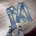 Men's High-Waisted Slim Fit Flared Jeans Designer Distressed Denim with Splatter & Burn Effects Retro Button Fly 70% Cotton No Stretch S-3XL_mkmklike.com